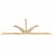 Ekena Millwork Richland Rough Sawn Timber Gable Bracket, Douglas Fir, 84"W x 38"H x 2"D x 4"F, 11/12 Pitch GBW084X38X0204RIC00RDF - alternate 3